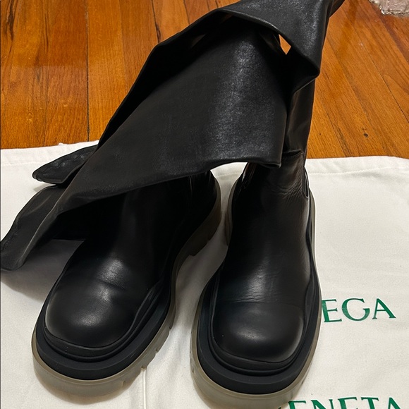 Bottega Veneta Black Over the Knee Boots - IT 40 - Picture 9 of 11